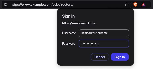 Adding Basic Authentication to a Subdirectory on SpinupWP